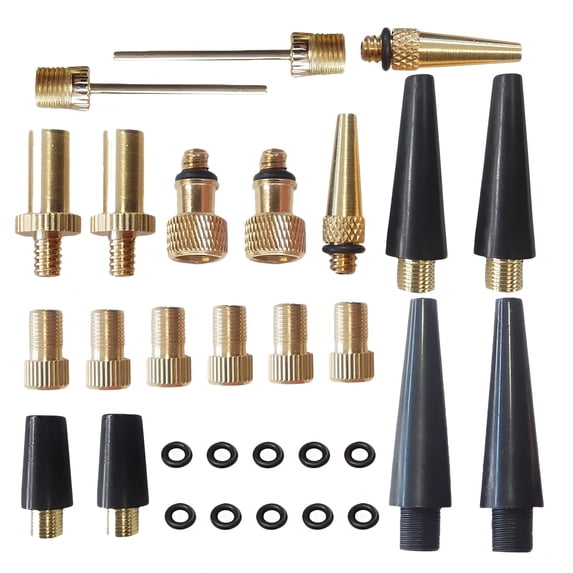 LADYGYM 30pcs/set Bike Presta Schrader Adaptor Air Pump Accessories for Bicycles