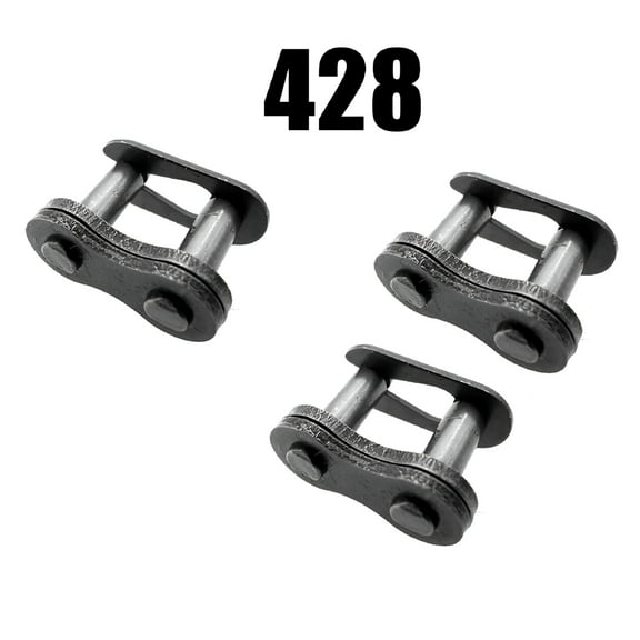 MELIVO 3PCS 428 Chain Master Connecting Link For ATV Motocross Scooter