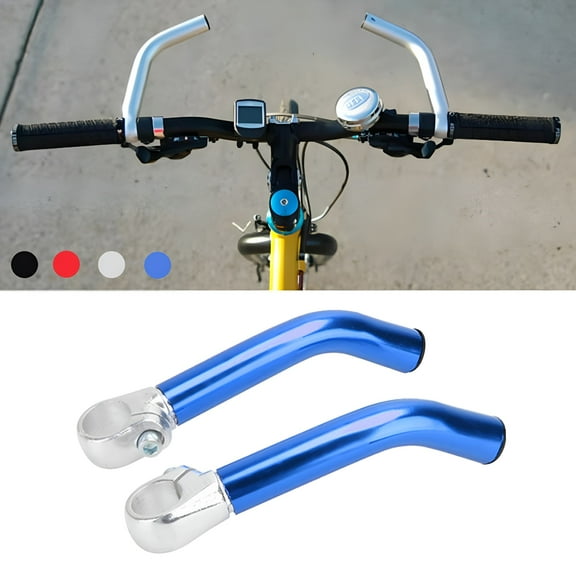 MELIVO Aluminum Alloy Handlebar Extension Bars for Mountain Bike, 22.2mm, Blue