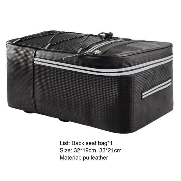 MELIVO Back Rear Seat Bike Pannier, 15L Capacity