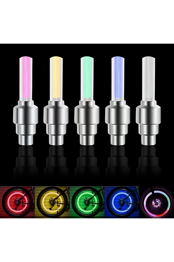 Bicycle Accessories, Mountain Bike Equipment with Wind and Fire Wheels, Night Riding Tires with Flashing Lights for Outdoor Cycling Adventures