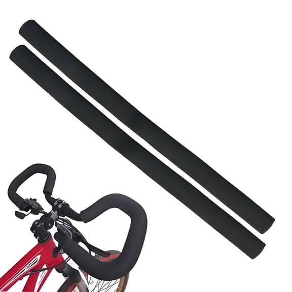 MELIVO Bicycle Grips Handlebar Cover Foam for Multi-Handlebars with Plugs, 500mm Long (2 Pieces)