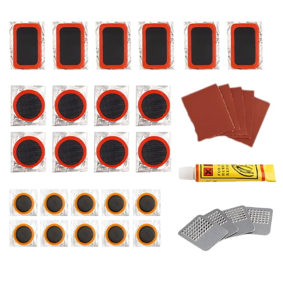 MELIVO Bicycle Tube Puncture Repair Kit Bike-Inner Tire Patches Kit Patches Tool