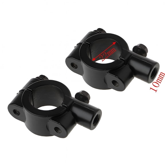MELIVO Bike Handlebar Holder Bike Mirror Mount 20mm Handlebar Diameter Black Color
