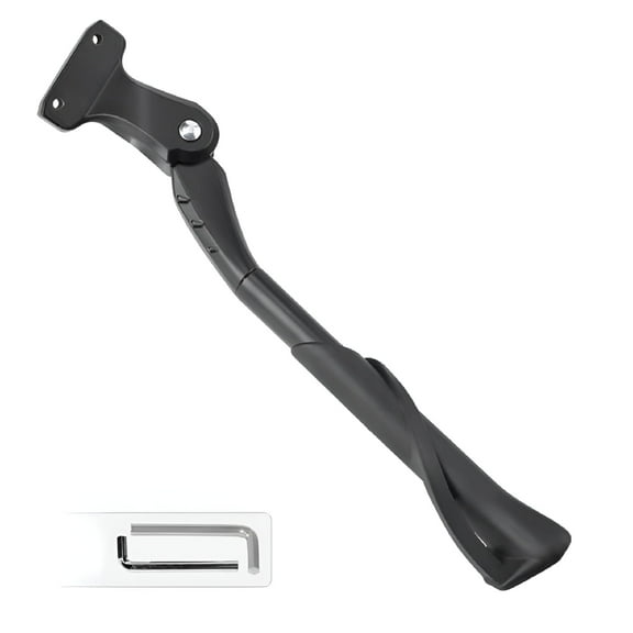 MELIVO Bike Kickstand - Adjustable, Aluminum Alloy Strong Rear Mount Bicycle Kick Stand for 24-29 inch Electric & Mountain Adult Bike (40mm)