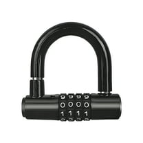 MELIVO Bike Lock,1.97"*1.89" U Lock For Scooter,U Bicycle Lock Bike Lock Combination,Black