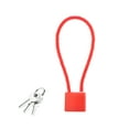 thumbnail image 1 of MELIVO Bike Lock,11.02" Bike Lock Cable,Opening Steel Cable Bicycle Lock Bike Lock with Key,Red, 1 of 7