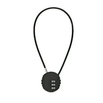 MELIVO Bike Lock,15.75" Bike Lock Cable,Cable Bicycle Lock Bike Lock For Kids,Black