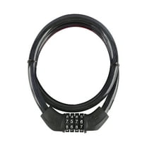 MELIVO Bike Lock,16.54" Bike Lock Combination,Cable Bicycle Lock Bike Lock For Kids,Black