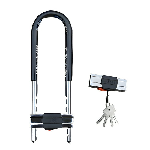 MELIVO Bike Lock,18.5" Bike Lock with Key,U Bicycle Lock U Lock Bike,3.53lb