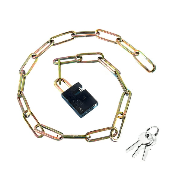 MELIVO Bike Lock,24.41" Bike Chain Lock,Wearable Chain Bicycle Lock Bicycle Lock,0.79lb