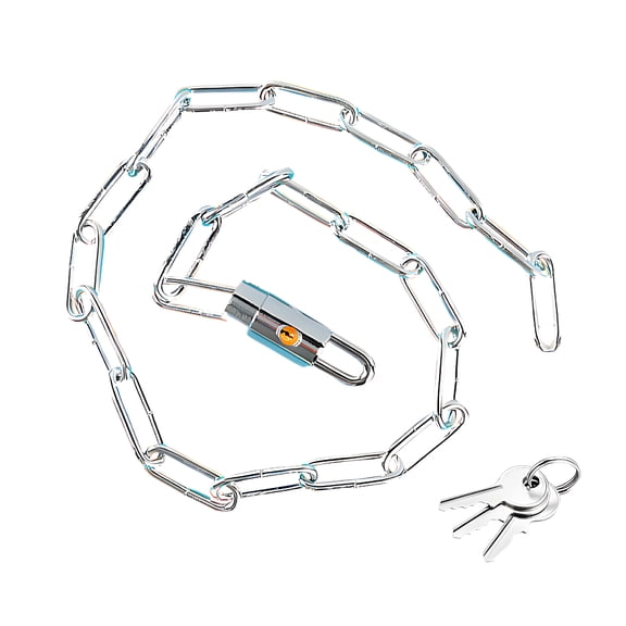 MELIVO Bike Lock,25.59" Bike Lock with Key,Wearable Chain Bicycle Lock Bicycle Lock,0.95lb