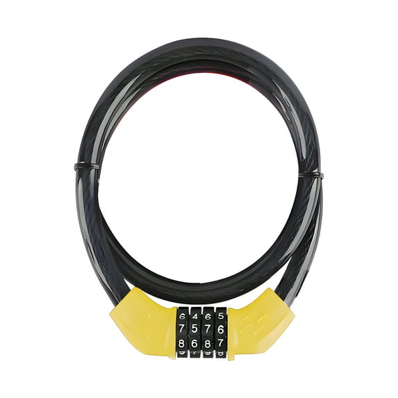 MELIVO Bike Lock,26.77" Bike Lock Cable,Cable Bicycle Lock Scooter Lock,Yellow