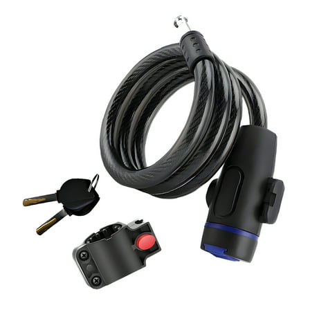 MELIVO Bike Lock,27.56" Cable Lock,Cable Bicycle Lock Bike Lock with Key,0.28lb