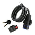 thumbnail image 1 of MELIVO Bike Lock,35.43" Bike Lock with Key,Cable Bicycle Lock Cable Lock,0.3lb, 1 of 7