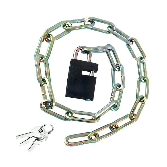 MELIVO Bike Lock,44.09" Bicycle Lock,Wearable Chain Bicycle Lock Bike Lock with Key,1.63lb