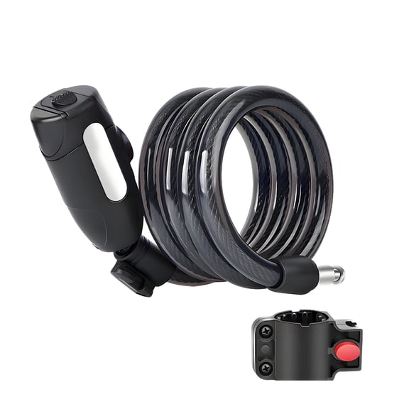 MELIVO Bike Lock,47.24" Bike Lock Cable,Cable Bicycle Lock Bike Lock with Key,0.69lb