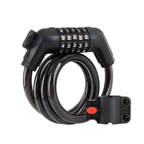 MELIVO Bike Lock,47.24" Bike Lock Cable,Cable Bicycle Lock Kids Bike Lock,Black