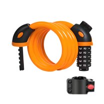 MELIVO Bike Lock,47.24" Bike Lock For Kids,Cable Bicycle Lock Bike Locks,Orange