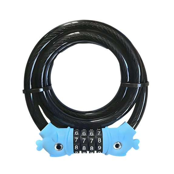 MELIVO Bike Lock,47.24" Bike Lock with Key,Cable Bicycle Lock Electric Scooter Lock,Black