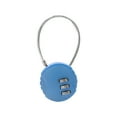 thumbnail image 1 of MELIVO Bike Lock,5.31" Bike Lock Combination,Cable Bicycle Lock Scooter Lock,Blue, 1 of 7