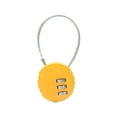 thumbnail image 1 of MELIVO Bike Lock,5.31" Cable Lock,Cable Bicycle Lock Bike Lock Cable,Yellow, 1 of 6