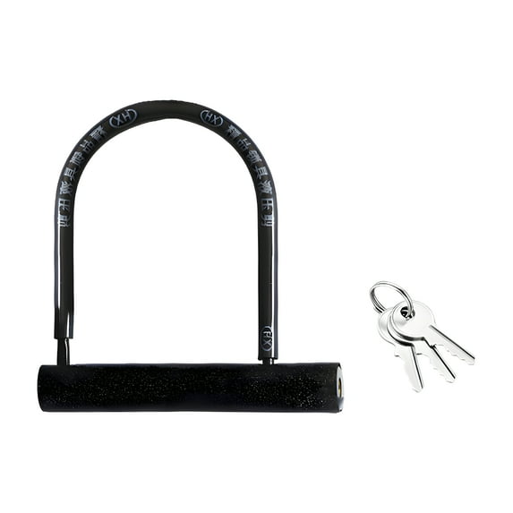 MELIVO Bike Lock,6.5"*4.7" U Lock,U Bicycle Lock For Scooter,Black