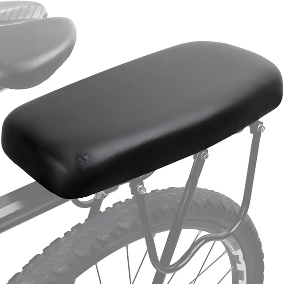 MELIVO Bike Rear Rack Seat With Universal Compatibility, Ergonomic Design And Superior Comfort, Easy Installation Ensures A Hassle-Free Upgrade To Your Biking Experience (Thick Foam)