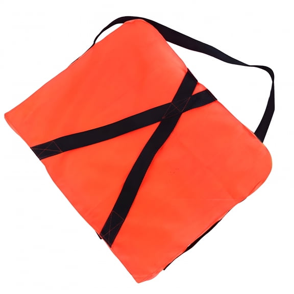 MELIVO Boat Throwable Flotation Device 18x14in High Buoyancy Boat Throw Cushion With Strap Waterproof Throwable Flotation Device For Boating Swimming Outdoor