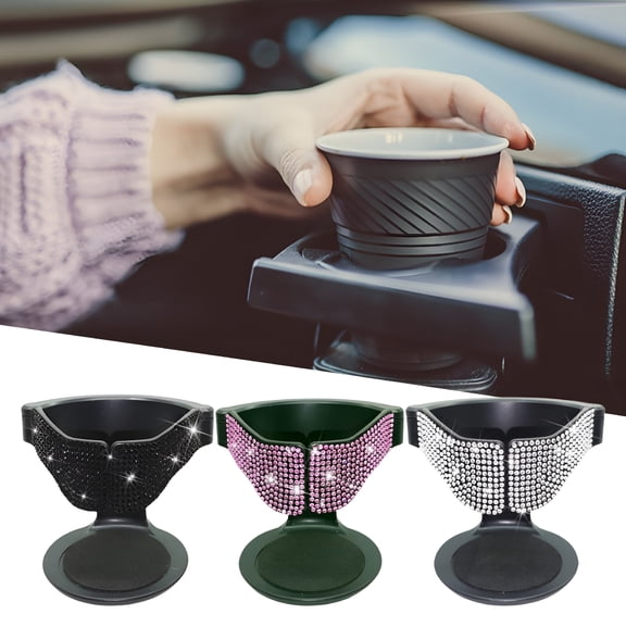 MELIVO Car Cup Holder Expander with Expandable Base Large Car Cup Holder Adapter Compatible with Hydro Flask 18 40oz Bottles and Large Beverages Suitable for Most Cars