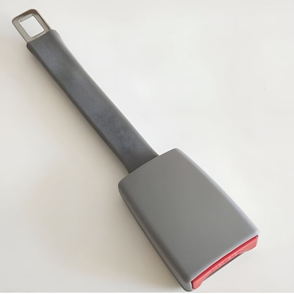 MELIVO Car Seat Belt Extenders Auto Belts Extension Seatbelt Clip Buckle Extender For Cars Safety Gray