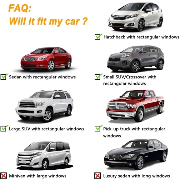 MELIVO Car Window Shade, 2Pack Breathable Mesh Car Side Window Covers UV Protection for Baby Family Pet Camping, Mosquito Net Curtains Fit for Most Cars, Semi-Transparent