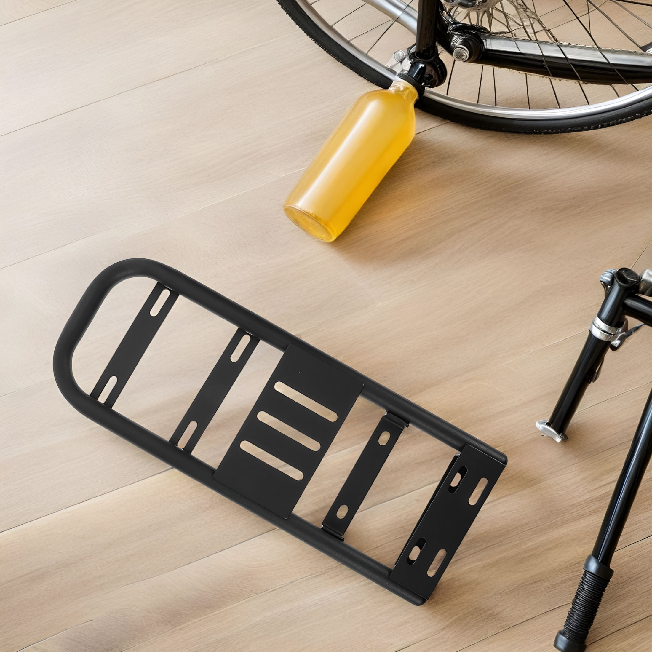 MELIVO Electric Bike Rear Rack with Quick Installation Iron Black 1Set ...