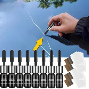 MELIVO Glass Fix Kit Windshield Crack Kit - Car Window Liquid Set - Automotive Glass Nano Car Window Glass Crack 8PCS/16ml