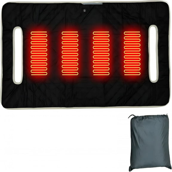 MELIVO Heated Golf Cart Seat Cover,Waterproof Towel Cushion Blanket,Universal Fit,Soft Comfortable,All-Weather Outdoor Use,Easy Installation Keeps Warm and Clean