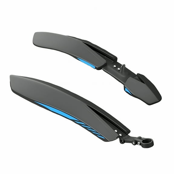 MELIVO Mountain Bike Fenders Mud Guards for Biking Riding 24-26-27.5 Inches Black Blue