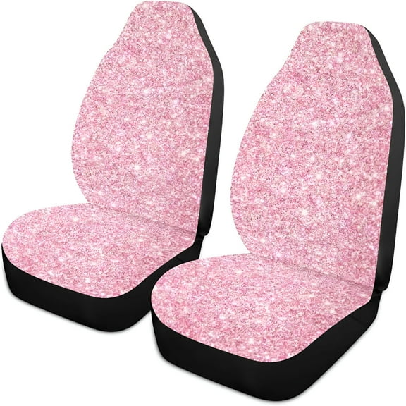 MELIVO Pink Car Seat Covers Universal Non-Slip Car Seat Cover Breathable Stain Resistant Seats Covers for Cars