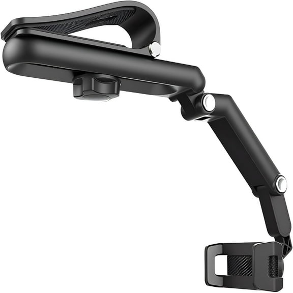 MELIVO Rotatable and Retractable Car Phone Holder - 1080 Multifunction Sun Visor Universal 360 Rotating Phone Holder for Car, Cell Phone Car Holder Mobile Mount for Vehicle Rear View Mirror