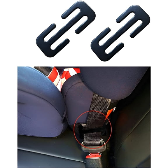 MELIVO Universal Locking Clip Automotive Decorative Interior Accessories, Metal Black (2 Pack)