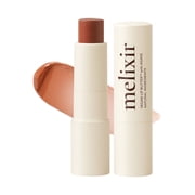 Melixir Vegan Lip Butter #12 Caramel 12 Colors, Hydrating Tinted Lip Balm Stick, Bee-Free, Petrolatum-Free, Plant-Based, Moisturizes Dry & Chapped Lips With Shea Butter, Sheer, Natural Finish