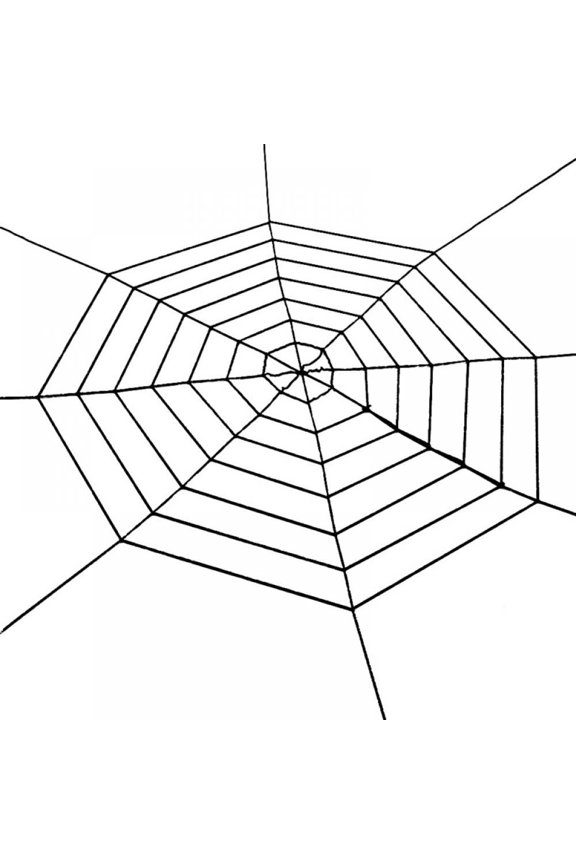 8.1FT Halloween Spider Web, 7 Loops White Spider Web, Outdoor Courtyard Haunted House Party Decorations