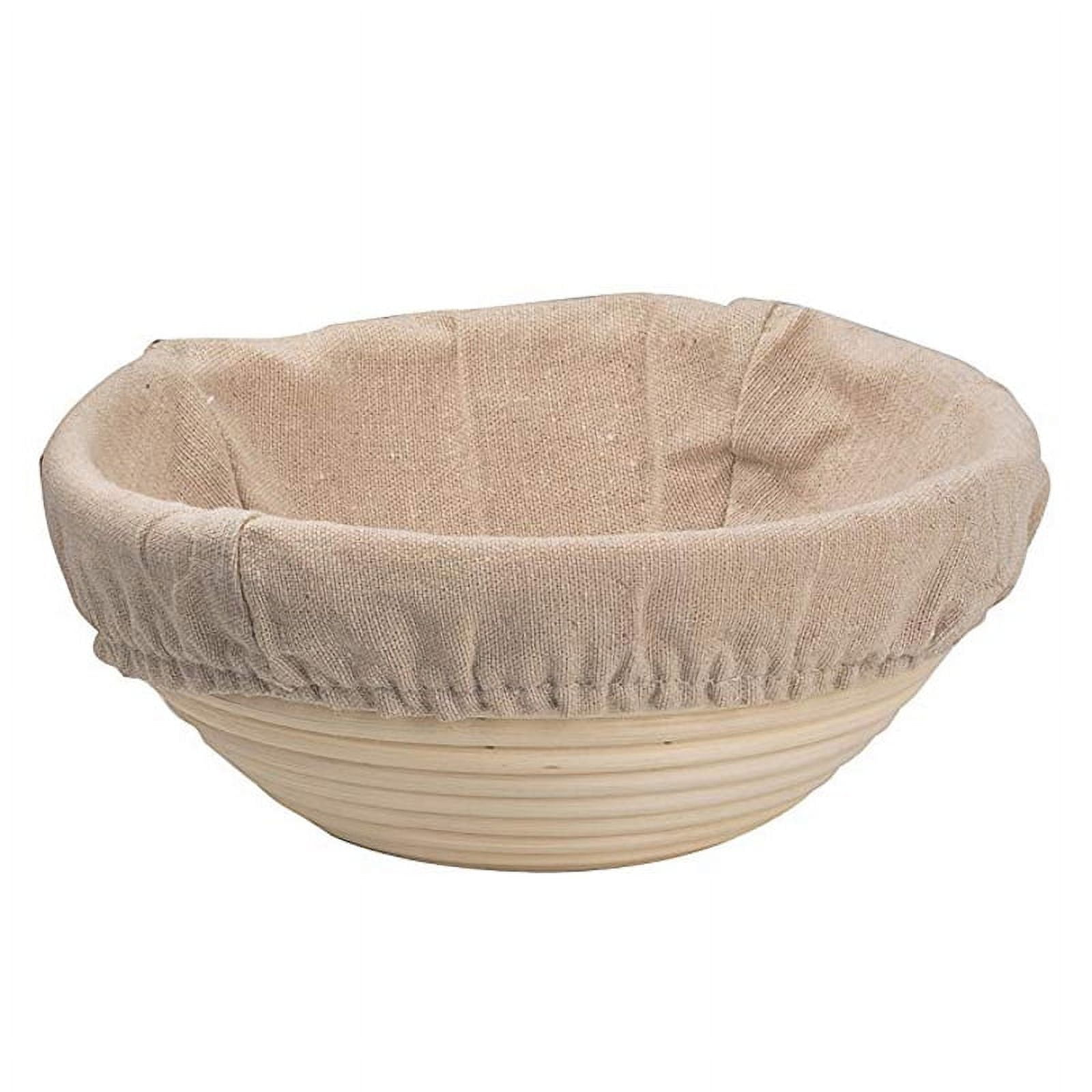WALFOS Bread Basket Liner Cloth, 9 Inch Round Bread Proofing Basket Cloth Liner