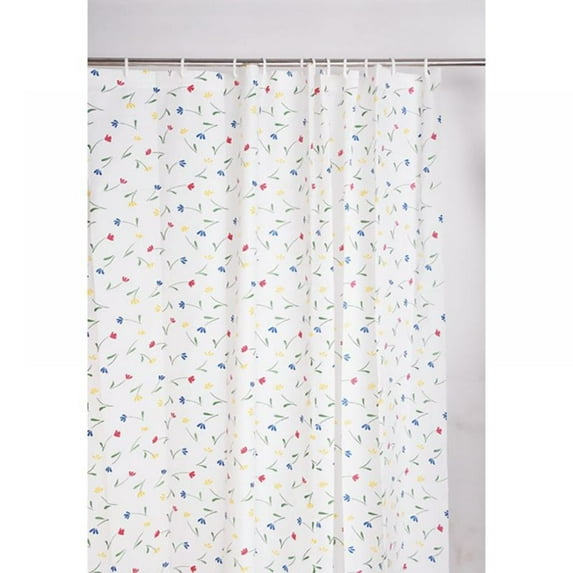 MELLCO PEVA Shower Curtain Liner Waterproof Mildew Resistant for Bathroom Showers Standard, 71 x 79 Inches