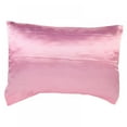 thumbnail image 1 of MELLCO Satin Pillowcase for Hair and Skin Silk Pillowcase 1 Pack, (Pink, 20X26 inches) - Slip Cooling Satin Pillow Covers with Zipper, 1 of 7