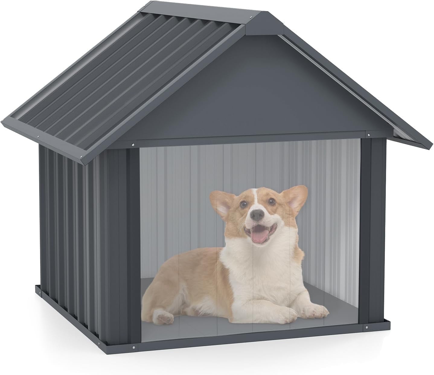 MELLCOM Outdoor Dog House, Weatherproof Puppy Shelter, Dog Tent