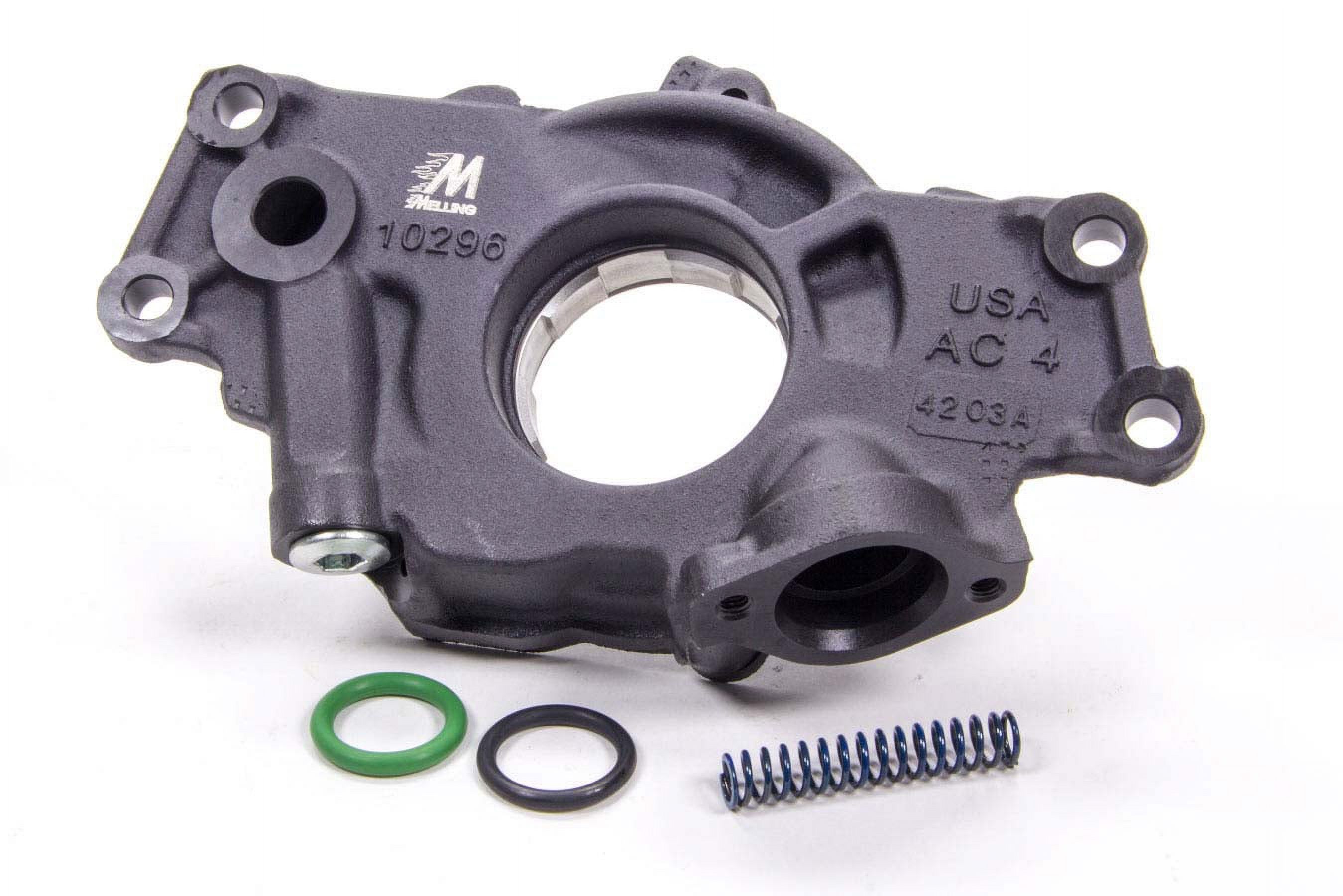 Melling M295HV High Volume Engine Oil Pump – Compatible With Chevy GM LS1 LS2 4.8L 5.3L 5.7L 6.0L (Aluminum, Matte Finish)