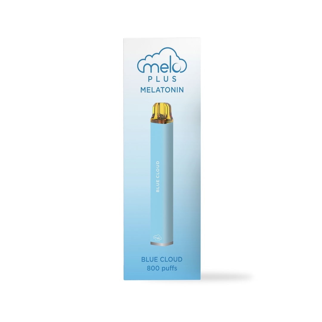 MELO Plus Melatonin Diffuser, Blue Cloud - 800 puffs | 0% Nicotine, Vegan, Sugar-Free, Gluten-Free Aromatherapy