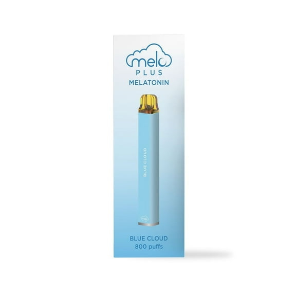 MELO Plus Melatonin Diffuser, Blue Cloud - 800 puffs | 0% Nicotine, Vegan, Sugar-Free, Gluten-Free Aromatherapy