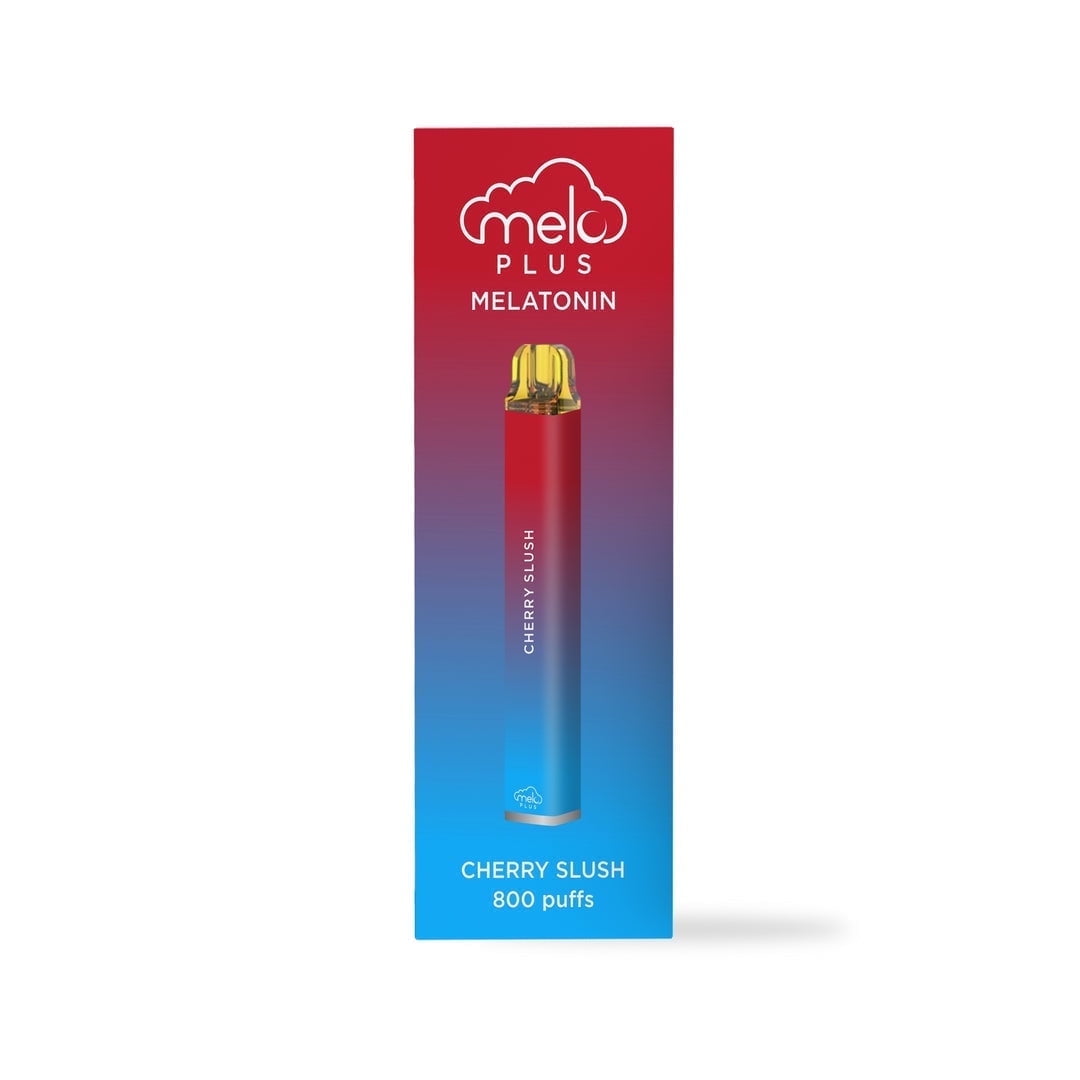 MELO Plus Melatonin Diffuser, Cherry Slush - 800 puffs | 0% Nicotine, Vegan, Sugar-Free, Gluten-Free Aromatherapy