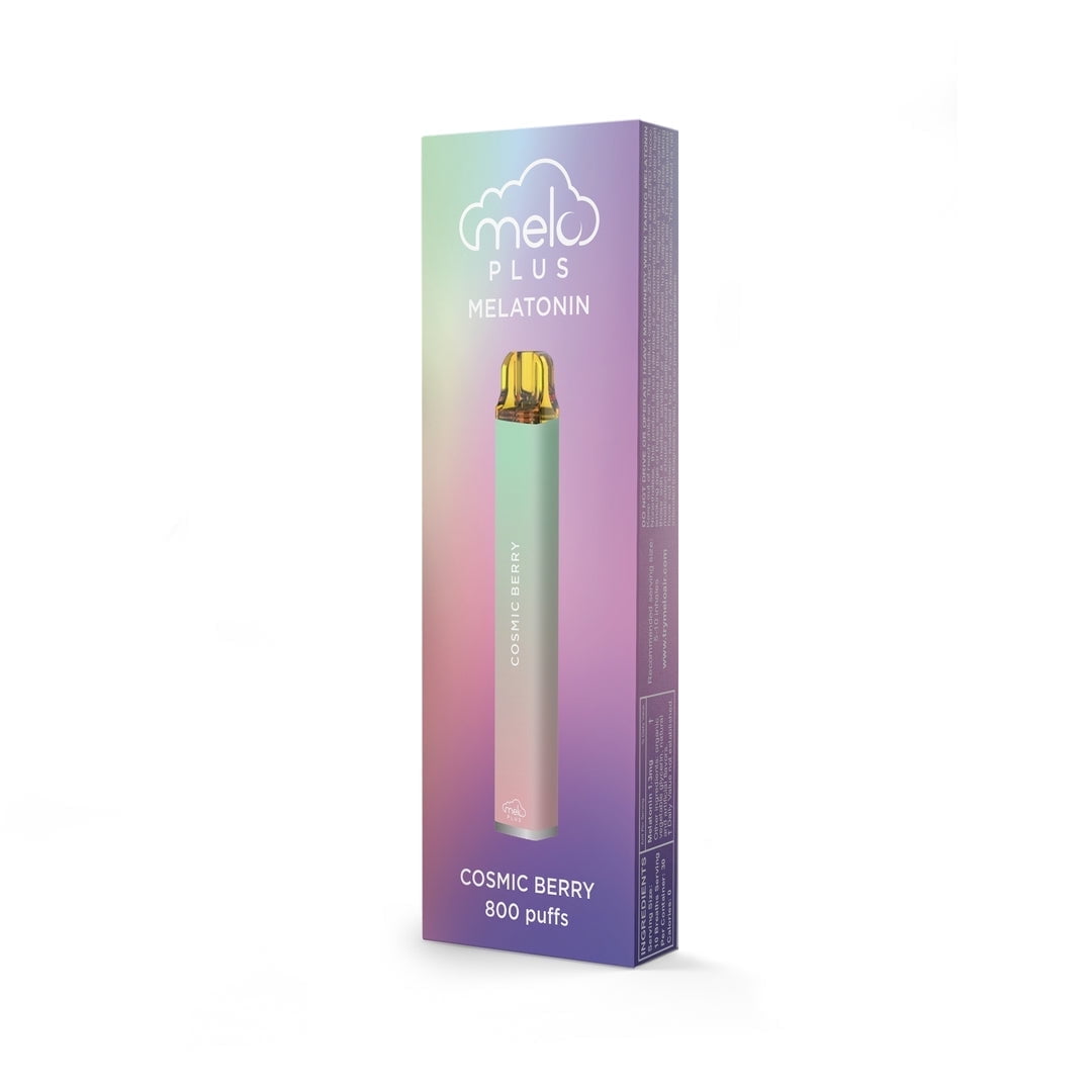 MELO Plus Melatonin Diffuser, Cosmic Berry - 800 puffs | 0% Nicotine, Vegan, Sugar-Free, Gluten-Free Aromatherapy